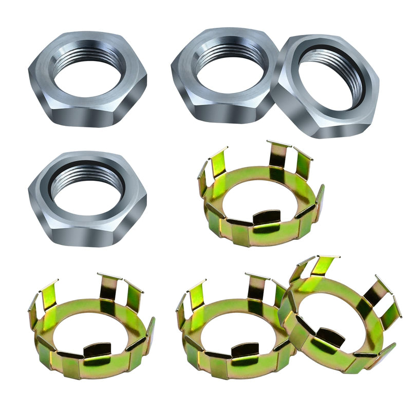 Vanshly，6-191 6-190 Trailer Wheel Axle Nuts and Retainers Compatible With 2K To 8K Dexter Axle