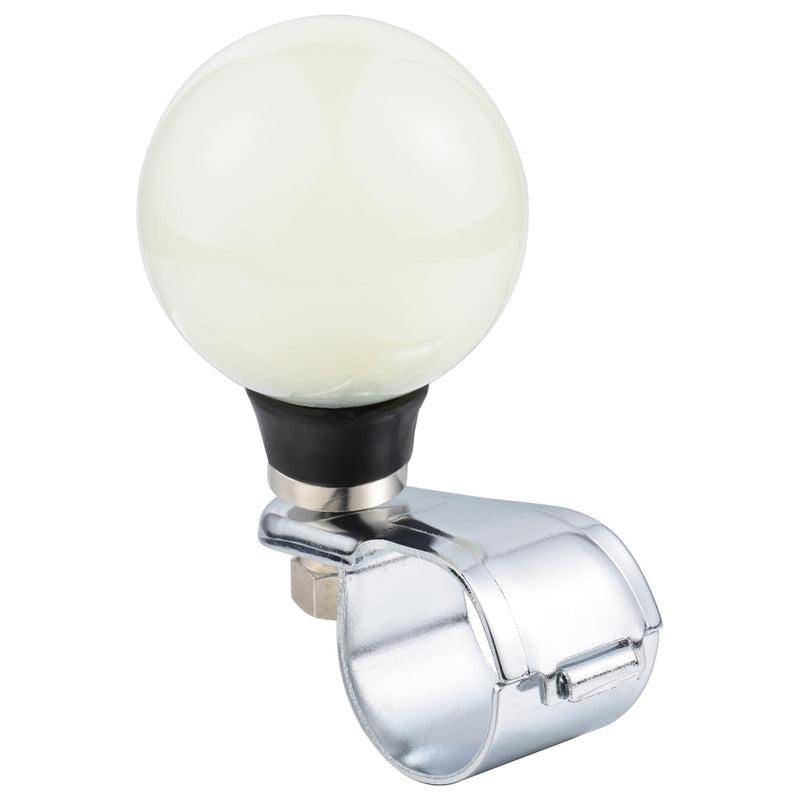 Abfer Car Power Handle Spinner Ball Suicide Knob Driving Assist for Most Trucks Tractors Boats Steering Wheels(Creamy White) Creamy White