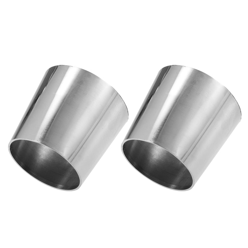 X AUTOHAUX Car Mandrel Exhaust Bend Elbow Pipe 304 Stainless Steel Concentric Reducer 2.5" OD to 3" OD 2pcs 2.5"-3" OD