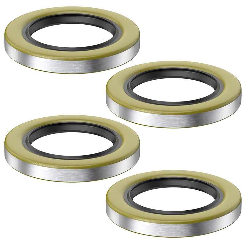 4 Pack 010-036-00 Double Lip Grease Seal for Dexter Texcom RV Trailer Replaces 01003600 10-36 22333TB ID 2.250" x OD 3.376" Trailer Hub Wheel Grease Seal 5200-7000lb Trailer Axles D42