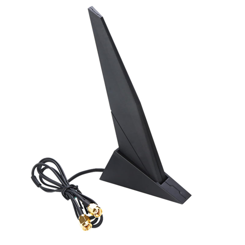 Dual Band WiFi Antenna 2.4GHz 5GHz RP-SMA Magnetic Base Adapter Antenna with 2.7ft Extension Cable for ASUS Z390 Z490 X570 Motherboard 2T2R PCI-E Bluetooth Network Router
