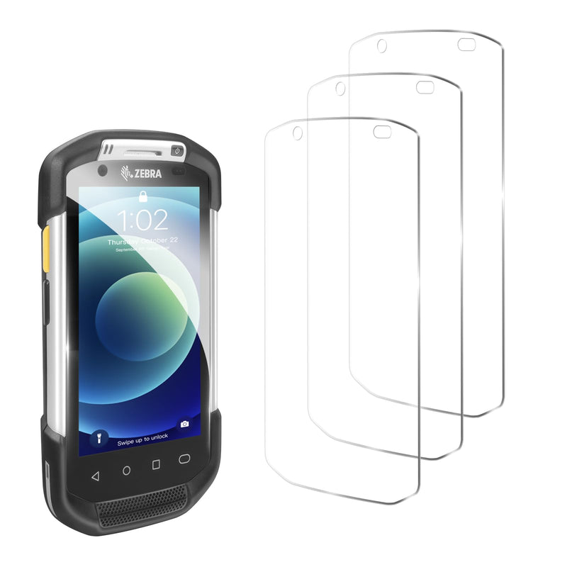 3pcs Tempered Glass Screen Protector for Zebra Symbol TC70 TC70X TC72 TC75 TC75X TC77 Handheld Barcode Scanner Mobile Computer,9H HD Protective Film 3pcs