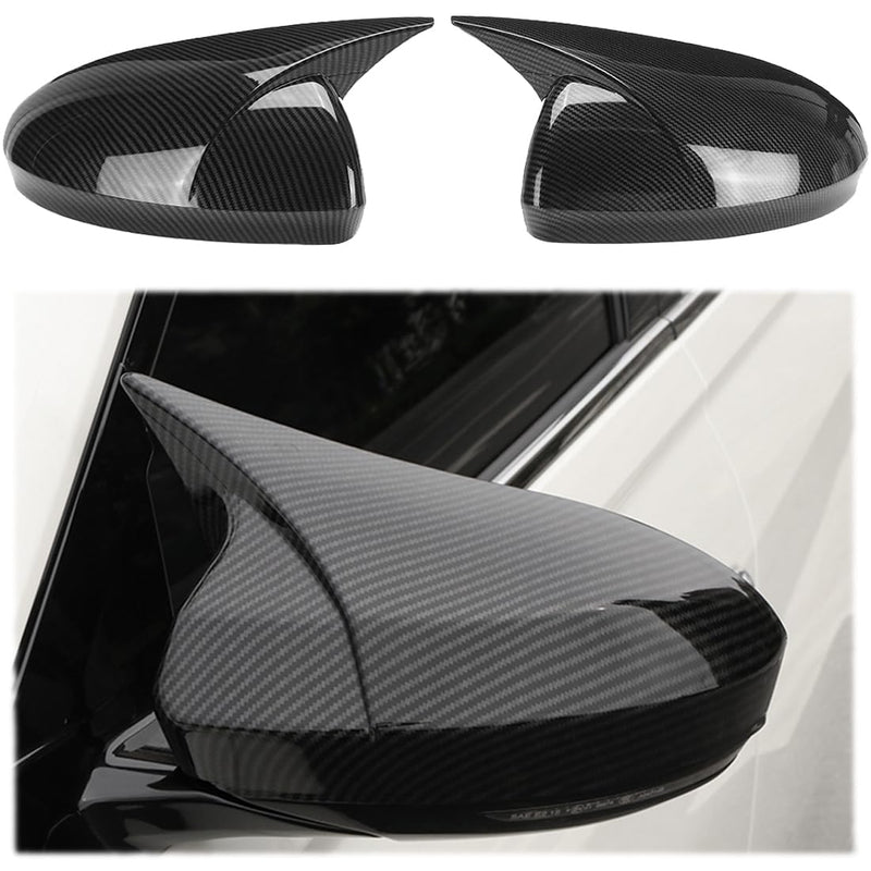 2PCS New Sports Rear Mirror Cover Caps for Nissan sentra 2020-2025/Altima Sedan 2019-2025 ABS Side Door Wing Mirror Cap Covers Exterior car Accessories -Carbon Fibe Carbon fiber