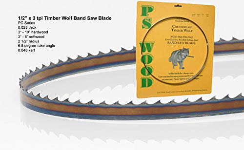 72" x 1/2 x 3tpi Timber Wolf Band Saw Blade | Fits Shopsmith, Fits Magna 11", 72" X 1/2" X 3TPI