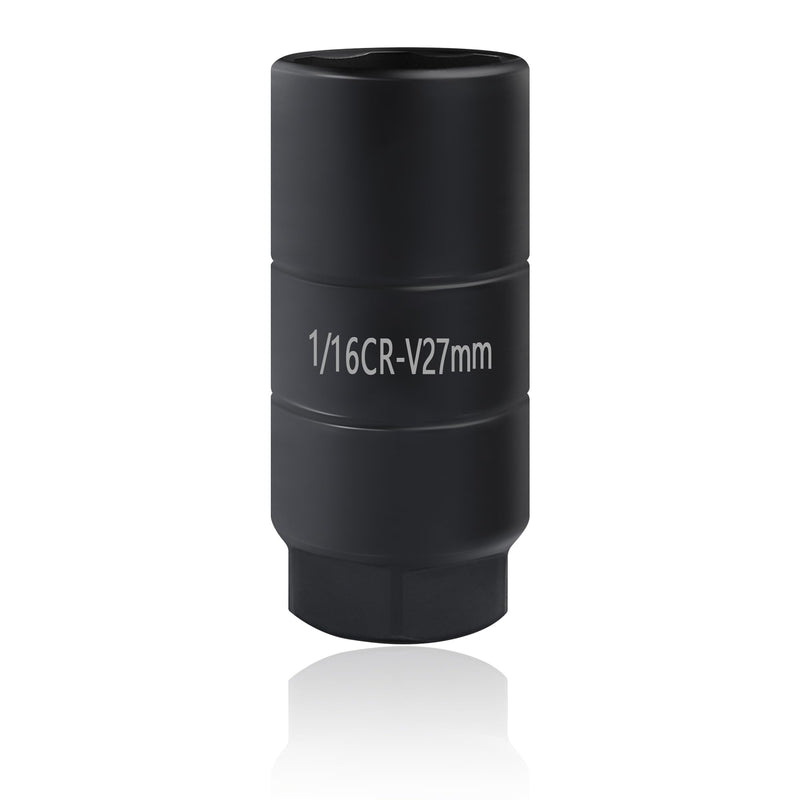 Oil Pressure Sensor Socket,1 1/16 Socket Switch Fits 3/8" Drive or 1 1/8" Hex Wrench,Professional Oil Pressure Switch Socket for Quick Removing/Installing Oil Sending Unit (Black) Black