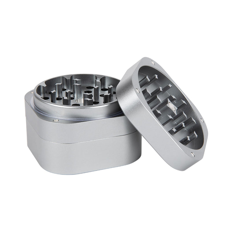 PAX Spice & Herb Mill – Ergonomic Spice & Herb Mill Made from Aluminum for an Even, Medium Shred – Square Shape for Better Grip