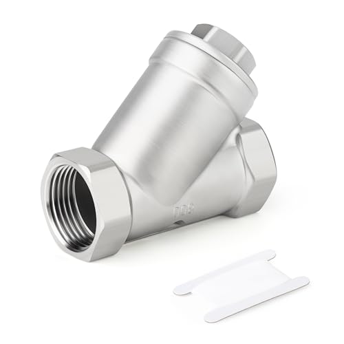 TAISHER 1PCS 304 Stainless Steel 3/8" NPT Female WYE Y Strainer Mesh Filter Valve CF8 WOG 800 3/8" BSP