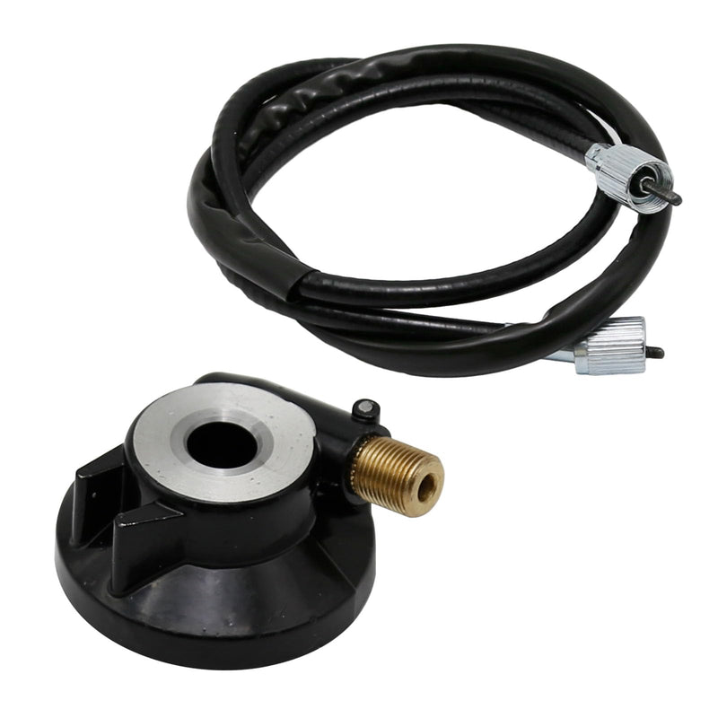 UOIENRT 12 mm Moped Speedometer Cable, Speedometer Drive Gear with 39.4in 100cm Cable Replacement for GY6 50cc 150cc Scooter