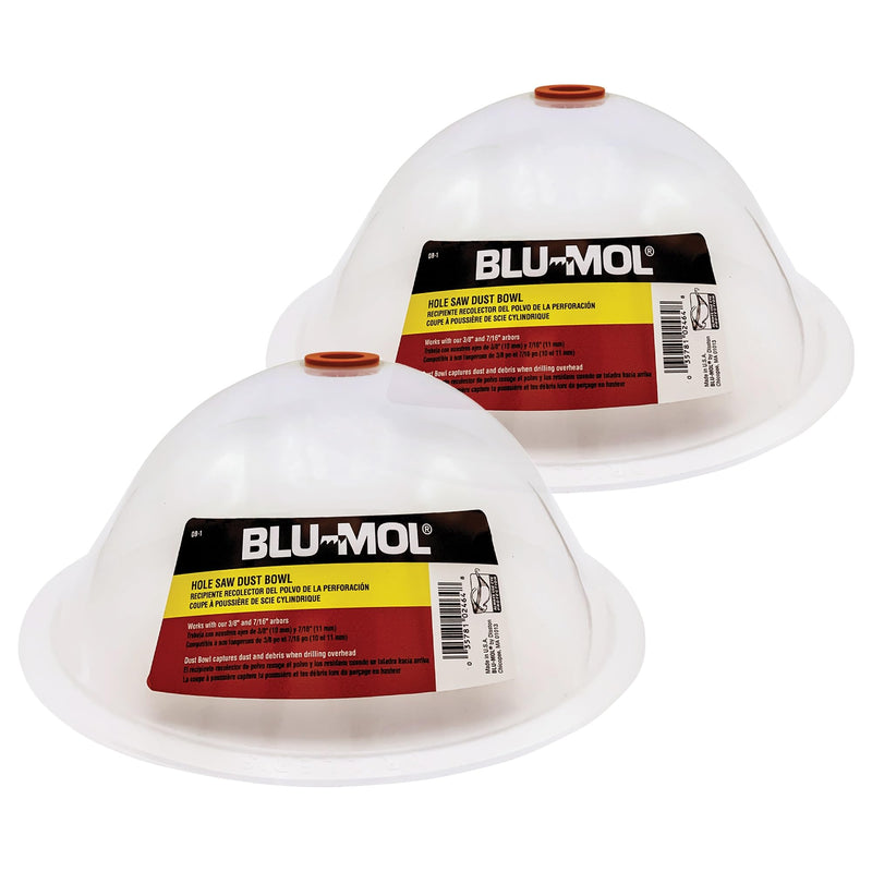 Disston E0215002 Two-Pack Blu-MOL RemGrit Hole Saw Accessories Dust Bowl, for Installing Recessed Lights and Works with All Hole Saws Two Pack