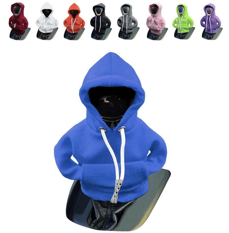 vvag Gear Shift Hoodie,Universal Shift Knob Hoodie, 4.7 Inch Car Shifter Stick Protector Decoration, Funny Hoodie Car Gear Shift Cover, Auto Interior Accessories Shifter Hoodie (Blue) Blue