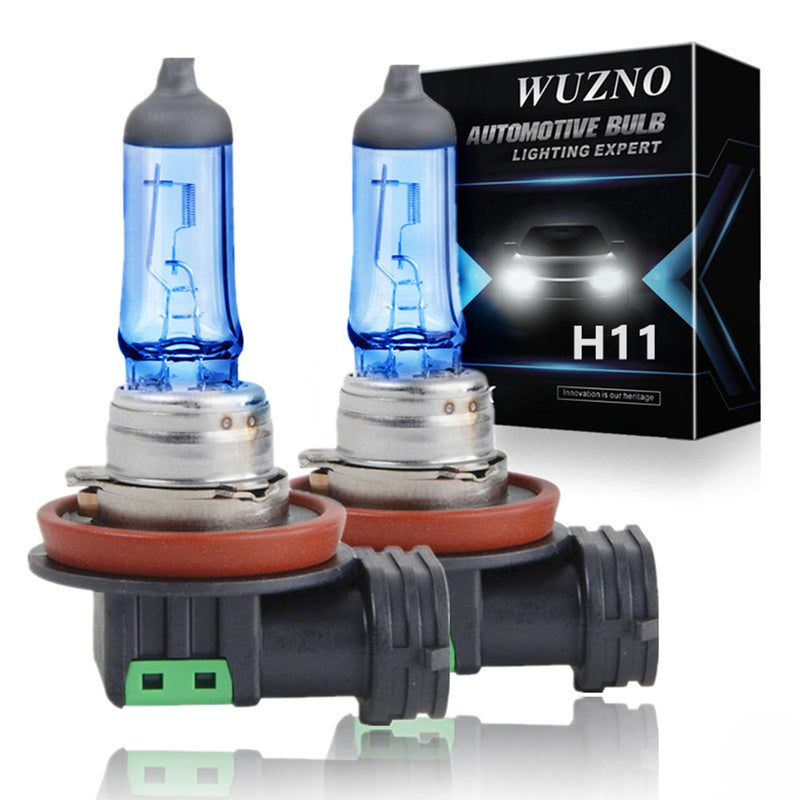 H11 Halogen Headlight Bulb/Fog Light 12V 55W White 5000K High/Low Beam 64211 12362 Car Light Bulb Automotive Headlamp Super Bright H11 2pack