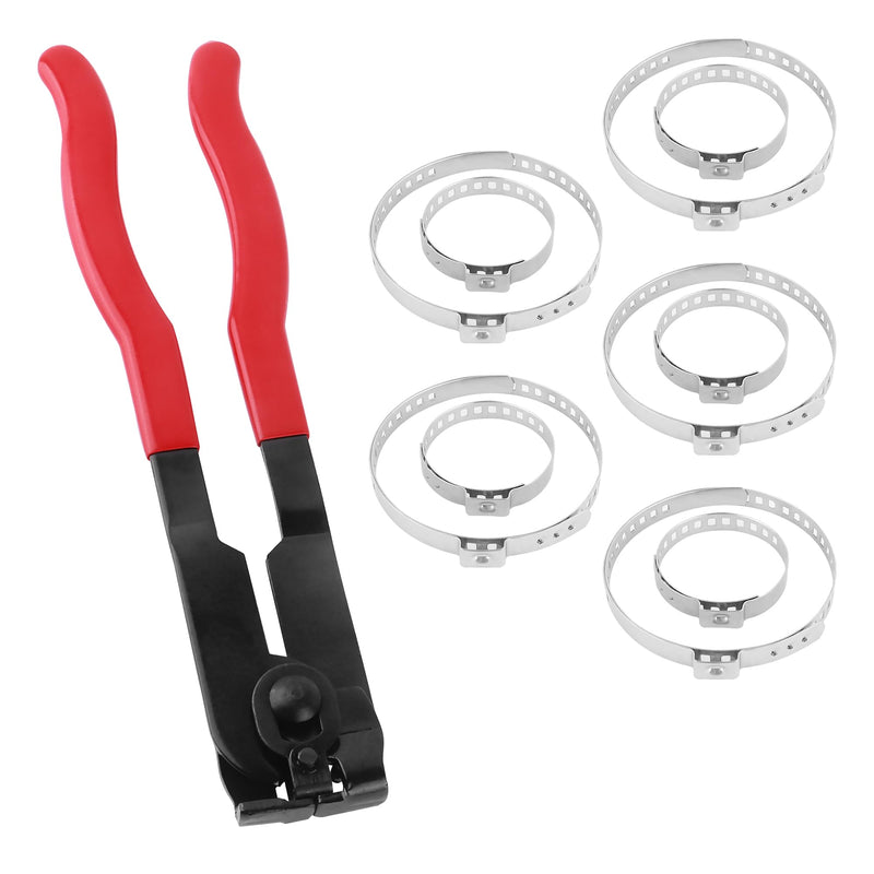 CV Boot Clamp Pliers Kit,10PCS CV Boot Clamp + 1PCS Ear Clamp Pliers,Universal Car Accessorie(Clamp Pliers/1PCS) Clamp Pliers/1pcs