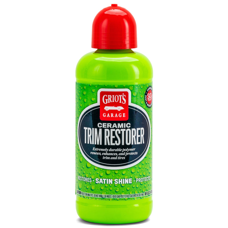 Griot's Garage Ceramic Trim Restorer for Car Detailing, Ceramic-Infused Coating for Exterior and Interior Plastics, Vinyl, and More, 10944, 16oz