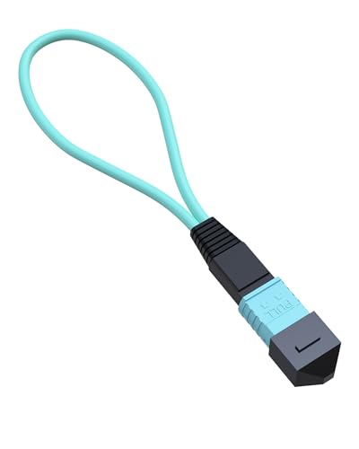 OM3 Multimode MPO to MPO Fiber Optic Loopback Test Cable