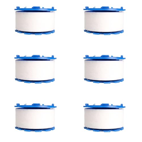 6 Pcs Sink Water Filter Elements, Universal Sink Faucet Filter Elements, Sink Faucet Filter Removes Hard Water, Water Filtration & Softeners, Faucet Sprayer Attachment(Faucet Not Included) 6PCS