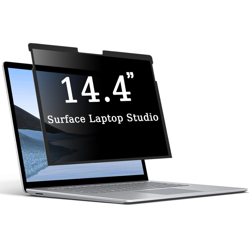 ZOEAGG Removable & Reusable Privacy Screen for Surface Laptop Studio 14.4 inch,Easy Installation/Anti-Spy/Anti-Glare/Anti Blue Light,Microsoft Surface Laptop Studio 2 Privacy Screen Protector Black