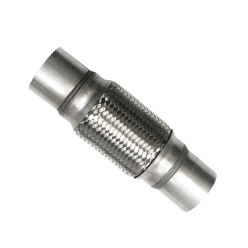 2Inch Flex Pipe Exhaust 51mm Flexible Exhaust Connector/Universal Flex Pipe Coupler with Extension/Inner Braid 10Inch Length (2In) 2In