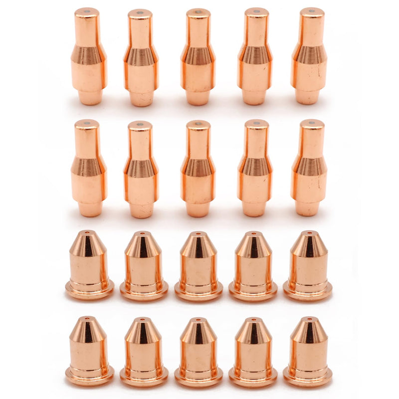 10pcs 56576 Electrode 10pcs 56811 Nozzle Tip 45A Fit Harbor Freight Titanium 45 Cutter IPT-45 Plasma Cutting torch