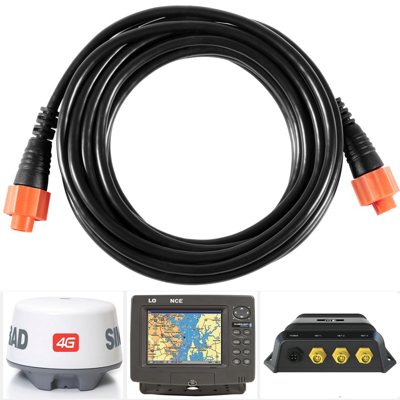 Bonbo 127-29 ‎Replacement for Lowrance Ethext-15Yl Ethernet Cable ‎3004.7036 ，15-Feet 15FT