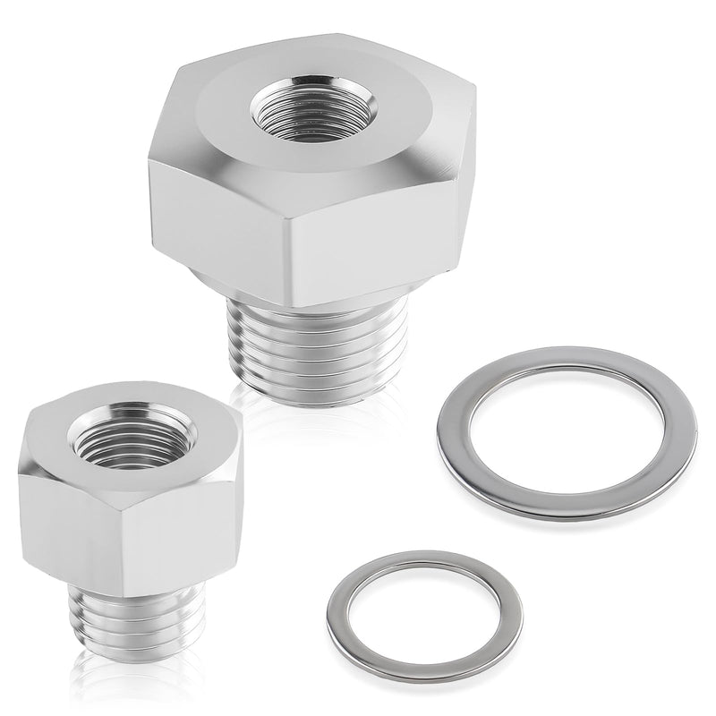 Oil Pressure Coolant Temp Gauge Fitting Adapter Compatible with LS1 4.8 5.3 6.0 Swap M12 M16