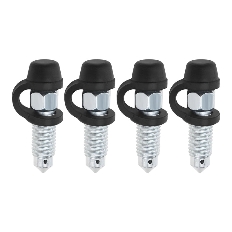 4 Sets Motorcycle Brake Caliper Bleed Screw Bleeding Bleed Nipple Screw M7x1mm with Dust Cap Compatible with Suzuki Compatible with Honda