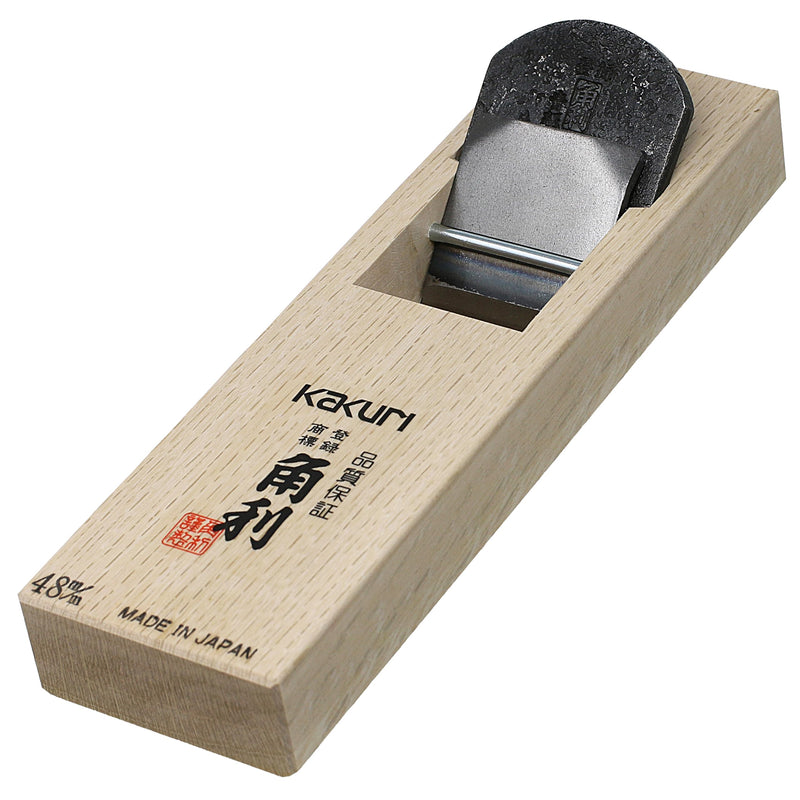 KAKURI Japanese Wood Plane for Woodworking 48mm, Aogami Blue Steel No.2 Blade, Professional Hand Planer Tool, Made in JAPAN