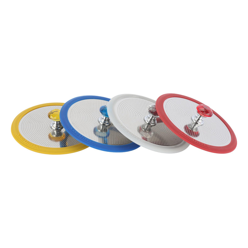 Luxury Stainless Steel Wine Glass Covers - Set of 4 Bug-Free Outdoor Drink Cup Covers for Vino, Coffee, Tea, Beer. Keep Drinks Free from Flies, Bees, and Insects!