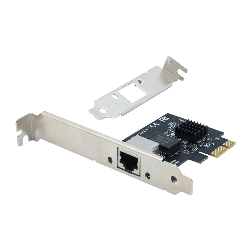 SODOLA 2.5Gb PCIe Network Card,2.5GBase-T PCI Express Network Adapter NIC, with Realtek RTL8125B Controller, Single RJ-45 Port, PCIe 2.1 x1 Support Windows Server/Linux 8125B-2.5G(1x RJ45)
