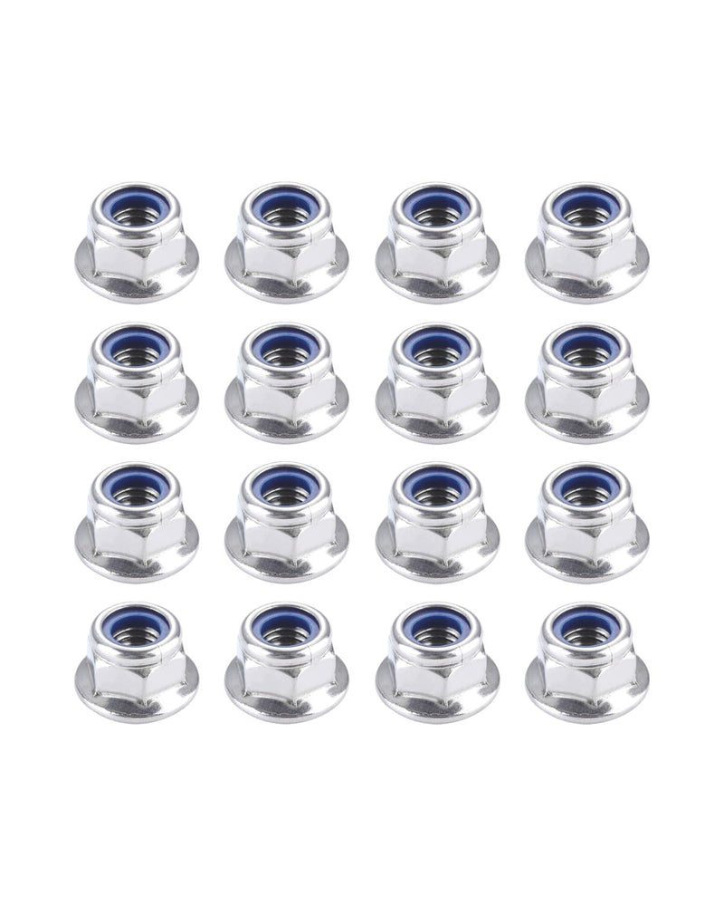 IMScrews M6-1.0 Flange Nuts, 304 Stainless Steel Hex Flange Nuts, DIN6926 Locking Nuts with Integrated Washer Base, Corrosion Resistant Hardware for Secure Fastening, Pack of 100