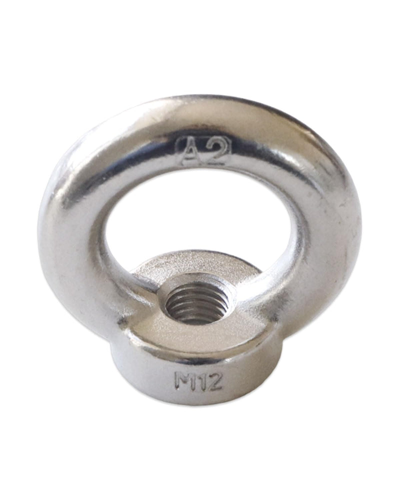 M12-1.75 Eye Nuts - IMScrews 304 Stainless Steel Eye Nuts - Resilient Hardware for Home Repairs and Professional Projects Pack of 4 M12-1.75