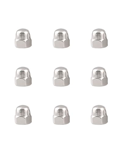 5/16-18 Acorn Nuts - IMScrews 304 Stainless Steel Acorn Nuts - Durable, Rust-Resistant Fasteners for Various Applications Pack of 50 5/16"-18
