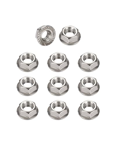 5/16-18 Flange Nuts - IMScrews 304 Stainless Steel Flange Nuts - Resilient Fasteners for Home Maintenance and Professional Projects Pack of 100 5/16"-18