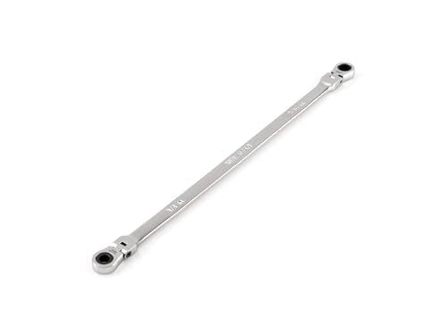 TEKTON 1/4 x 5/16 Inch Long Flex Head Ratcheting Box End Wrench | WRB36306 1/4 x 5/16-Inch