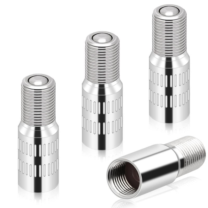 4 Pcs Valve Caps Stem Extension 27mm Tire Valve Extenders Brass Tire Stem Extension Wheel Tire Cap Extender Adapter for Car Motorcycle Truck