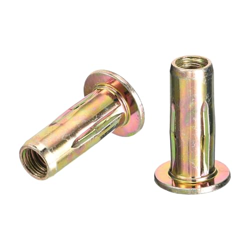 uxcell 5/16-18 Multi-Grip Rivet Nuts 25pcs Pre-Bulbed Shank Flat Head 25