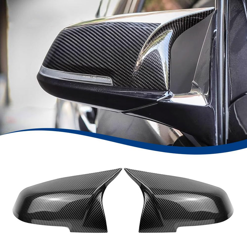 Side Mirror Cover Compatible with 3-Series F30 F31 F34 / 4-Series F32 F33 F36 / 2-Series F22 F23 / 1 Series F20 X1 E84 M2 F87 (Carbon Fiber Pattern, F22 F30 F32 F36) Carbon Fiber Pattern
