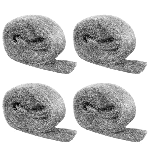 Steel Wool Mice Control, #2 Very Coarse, 3.1 inch x 13 ft, 4 Pack #2 4PCS
