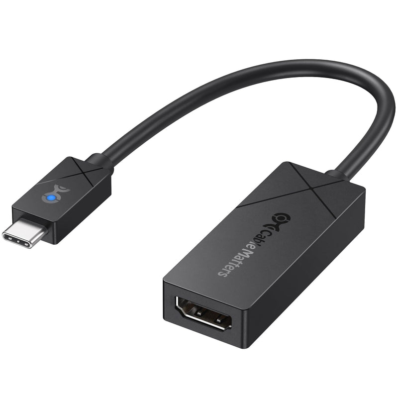 Cable Matters [Designed for Microsoft Surface] USB C to HDMI 2.1 Adapter, Supports 4K@240hz, 8K@60hz, HDR, Compatible with Surface Pro/Laptop/Book with USBC or Thunderbolt 4