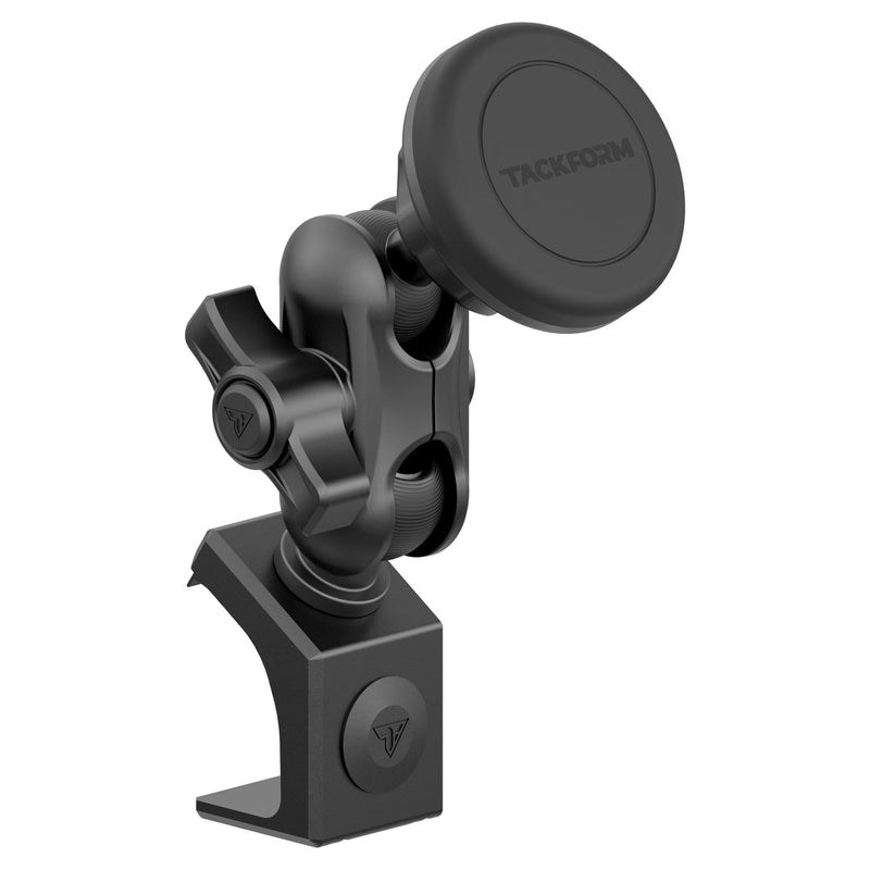 Tackform Link Phone Mount with Top Dash Clip - Compatible with 2021-2025 Ford Bronco | Aluminum | Zero Slip, Anti-Scratch | Universal Magnetic Phone Holder | 2" Arm | Black | (NOT MAGSAFE Compatible) Small Standard Magnet