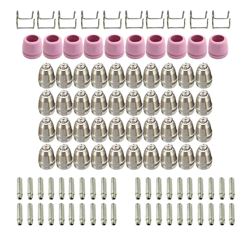 100pcs SG-55 AG-60P WSD-60 Plasma Cutter Consumables，Plasma Cutter Cutting Torch Tip Nozzles Consumables Kit WSD60-100PCS