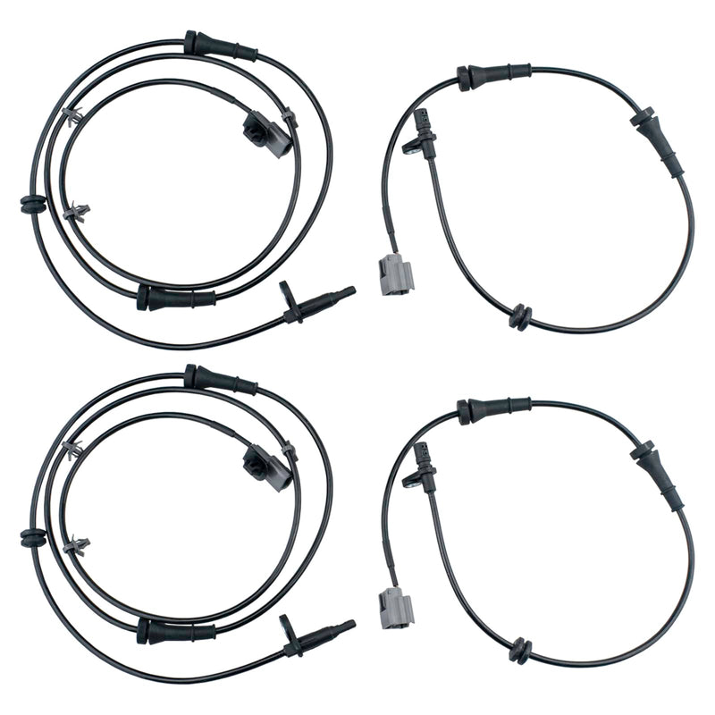ABS Wheel Speed Sensor Front Rear Left Right fit for Nissan Sentra 2013 2014 2015 2016 2017 2018 2019, Driver Passenger Side, ALS2551, ALS2552, ALS2405, 4pcs