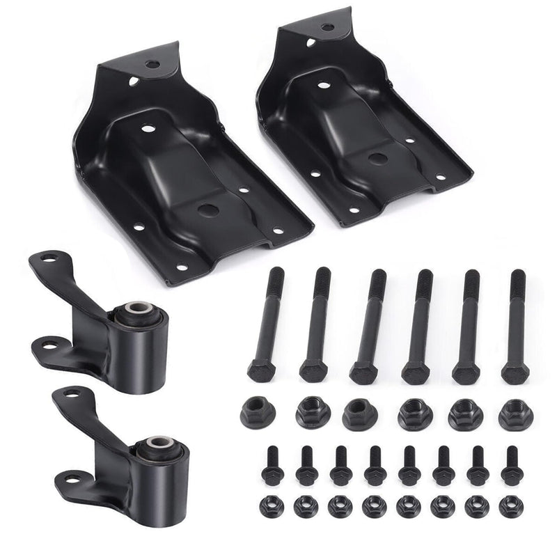722-032 722-029 Rear Leaf Spring Hanger Bracket Shackle Kit For 1999-2013 Chevy Silverado 1500 GMC Sierra 1500 722-032 722-029