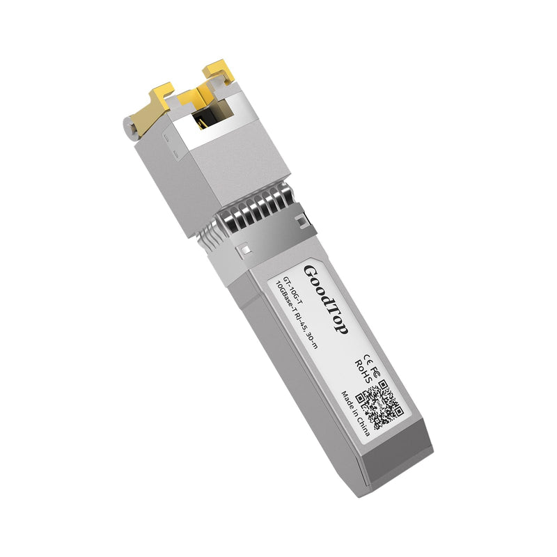 10G SFP+ Copper Transceiver,10GBase-T SFP to RJ45 10Gb Module,SFP+ to Ethernet,Plug and Play,Hot Pluggable,1G/2.5G/10G Adaptive