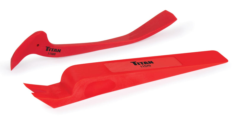 Titan 11568 2-Piece Combination Wedge and Pry Hook Set 2pc Non-marring Wedge and Pry Hook