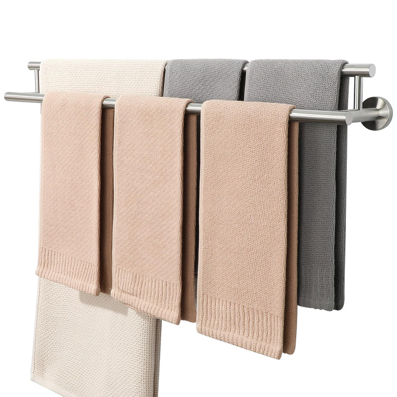 Alise Double Towel Bar Brushed Nickel,32" Towel Racks for Bathroom Wall Mounted,Bathroom Towel Rack SUS304 Stainless Steel Bathroom Towel Holder Quick Drying Hand Towel Holder Towel Bar for Walls 32-Inch (2-Bars)