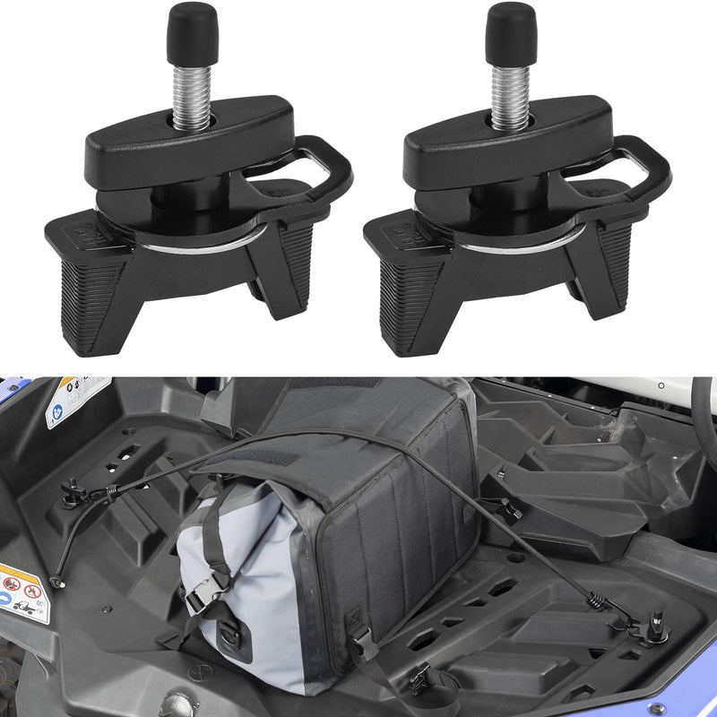 KEMIMOTO Expandable Anchor Mount, Tie Down Anchors Cargo Anchor Bed Tie Down Tab Kit Compatible with Can-Am Maverick, Defender, Sea-Doo, 2PCS 2