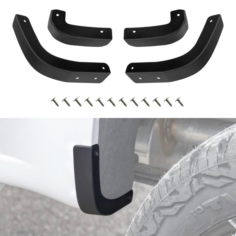 Mud Flap Delete Fit for Chevy Silverado 2019-2025,Mud Guards Mudflaps Delete Compatible with Chevrolet Silverado 1500 Accessories 2019-2025 black