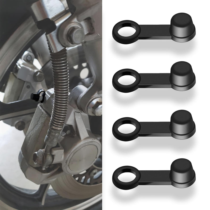 4PCS Brake Bleeder Cap, Rubber Grease Fitting Caps, Black Brake Dust Cover Car Zerk Covers, Small Automotive Brake Bleeder Screw Caps Universal Car Accessories for Cars Bicycles Motorcycles