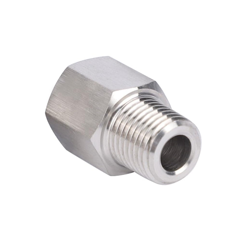 Stainless Steel 304 M22*1.5 Female Thread x 1/2" NPT Male Adapter Metric Convert NPT Pipe Fiiting for Pressure Gage 1pc M22*1.5 Female x 1/2" Male NPT