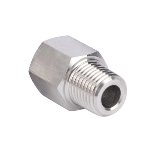 Stainless Steel M20*1.5 Female x 3/4" NPT Male Adapter Pressure Gage M20*1.5 Female x 3/4" Male NPT 1